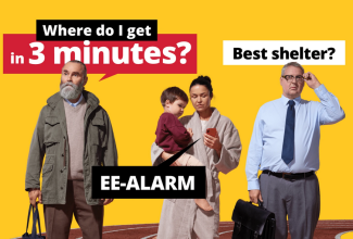 Where do I get in 3 minutes? Best shelter? EE-ALARM